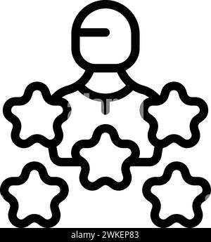 Aptitude growth icon outline vector. Talent competence enhancement. Career effective transition Stock Vector