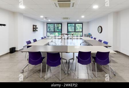Meeting and congress room, Hotel Spaces, Donostia, San Sebastian, Basque Country, Spain Stock Photo