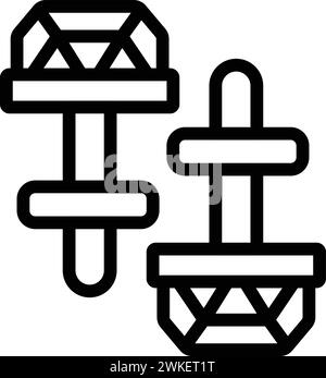 Cuff buttons accessory icon outline vector. Shirt fasteners details. Formal clothing studs Stock Vector