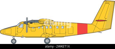 Kanadisches zweimotoriges Buschflugzeug Stock Vector
