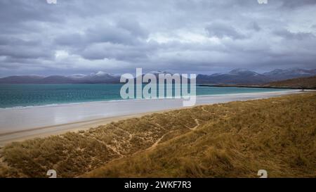 Luskentyre Beach on the Isle of Harris, Scotland Stock Photo