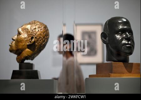 New York, USA. 20th Feb, 2024. People attend 'The Harlem Renaissance and Transatlantic Modernism' press preview at the Metropolitan Museum of Art, New York, NY, February 20, 2024. (Photo by Anthony Behar/Sipa USA) Credit: Sipa USA/Alamy Live News Stock Photo