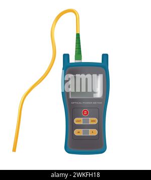 Optical power meter. vector illustration Stock Vector