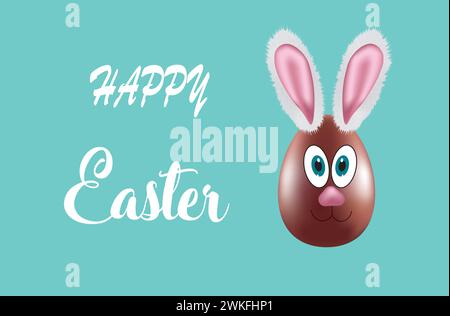 Happy Easter card. vector illustration Stock Vector