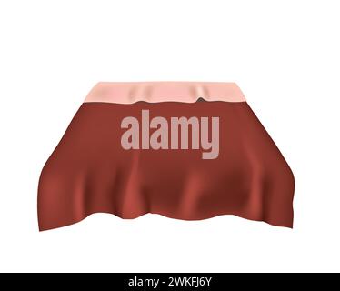 Bed cover for double bed, vector Stock Vector