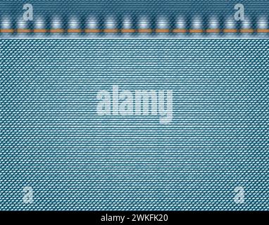Blue denim jeans background, vector Stock Vector