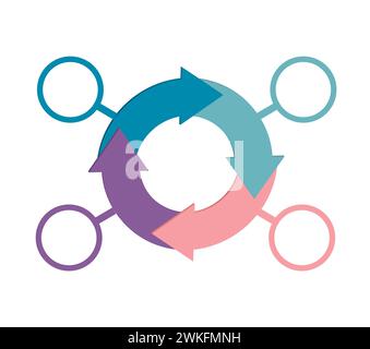 Four steps infographics. vector illustration Stock Vector