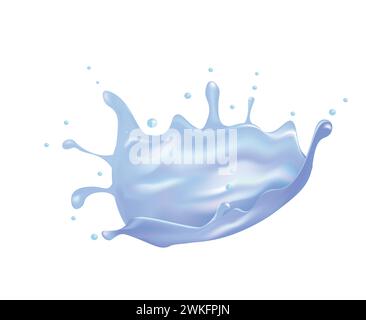 Clear water splash. vector illustration Stock Vector