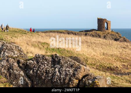 Lady’s Tower in Elie was built in 1770 for Lady Janet Anstruther Stock Photo