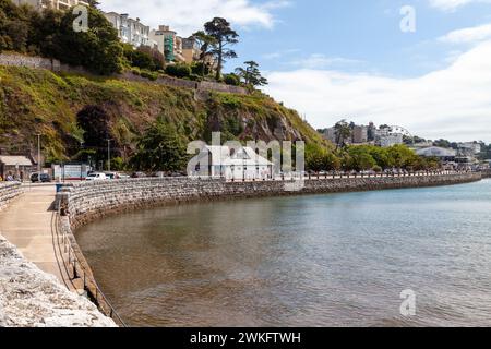 The seafront in Torquay on a summers day Stock Photo