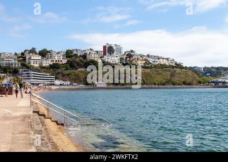 The seafront in Torquay on a summers day Stock Photo