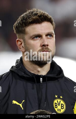 EINDHOVEN - Niclas Fullkrug of Borussia Dortmund during the UEFA Champions League round of 16 match between PSV Eindhoven and Borussia Dortmund at the Phillips stadium on February 20, 2024 in Eindhoven, Netherlands. ANP MAURICE VAN STEEN Stock Photo