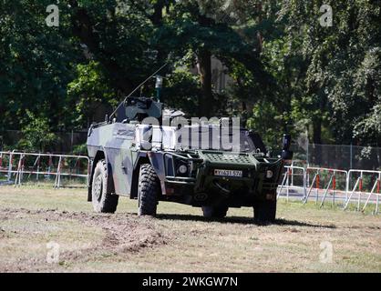 Fennek armoured personnel carrier during a demonstration at the Julius Leber barracks, Berlin, 13.07.2019 Stock Photo
