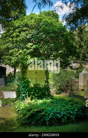 The Trinitatisfriedhof cemetery in Dresden's Johannstadt district is one of the city's burial grounds originally laid out as an epidemic cemetery Stock Photo