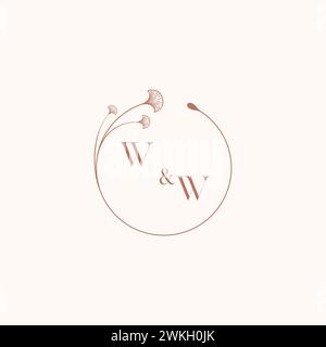 WW initial wedding monogram logo design Stock Vector Image & Art - Alamy