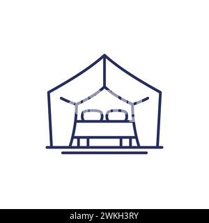 Double tourist tent Stock Vector Image & Art - Alamy