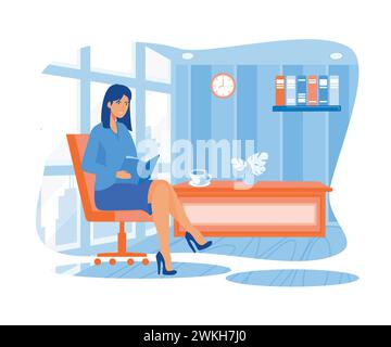 Hotel accommodation, business lobby, hotel lobby bar, work travel, check-in at reception. flat vector modern illustration Stock Vector