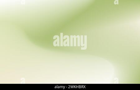 Abstract cool green gradient mesh background. Smooth template design Stock Vector
