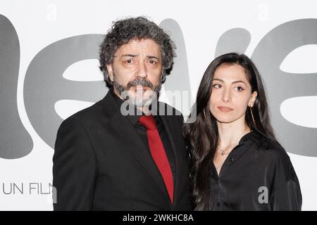 Ettore Belmondo and Jose Di Maro during the photocall of the movie Neve, 20 February 2024 at UCI Cinemas Porta di Roma, Rome, Italy Stock Photo