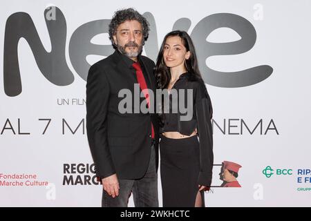 News - Photocall Movie Neve Ettore Belmondo and Jose Di Maro during the photocall of the movie Neve, 20 February 2024 at UCI Cinemas Porta di Roma, Rome, Italy Italy Copyright: xcxEmanuelaxVertolli/SportReporterx/xLiveMediax LPN 1244484 Stock Photo