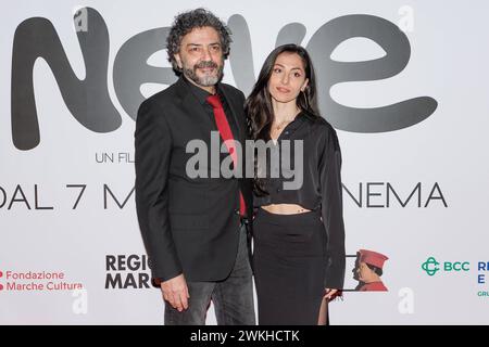 News - Photocall Movie Neve Ettore Belmondo and Jose Di Maro during the photocall of the movie Neve, 20 February 2024 at UCI Cinemas Porta di Roma, Rome, Italy Italy Copyright: xcxEmanuelaxVertolli/SportReporterx/xLiveMediax LPN 1244481 Stock Photo