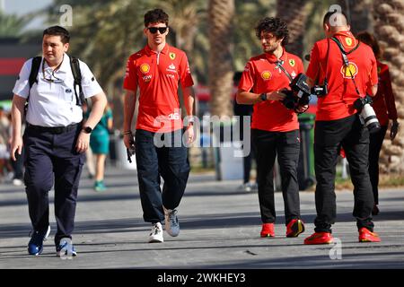 Sakhir, Bahrain. 21st Feb, 2024. Charles Leclerc (MON) Ferrari. Formula One Testing, Day One, Wednesday 21st February 2024. Sakhir, Bahrain. Photo credit should read: XPB/Alamy Live News. Stock Photo