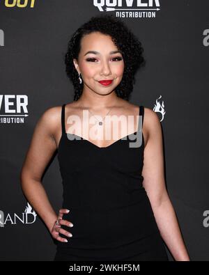 February 20, 2024, Los Angeles, California, USA: JAILYN RAE at the Los Angeles Screening of â€œLights Outâ€ at The London in West Hollywood, California (Credit Image: © Charlie Steffens/ZUMA Press Wire) EDITORIAL USAGE ONLY! Not for Commercial USAGE! Stock Photo