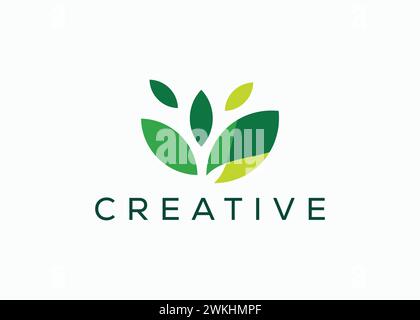 Abstract leaf logo icon vector design. Landscape design, garden, Plant,  natur Illustration #100201768