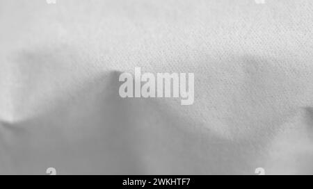 Texture shadow on paper, a piece of white napkin. Stock Photo