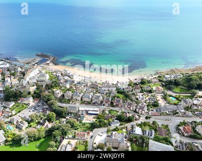 Houses and streets Ventnor Isle of Wight UK drone,aerial Stock Photo