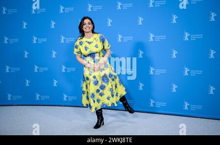 Berlin, Germany. 21st Feb, 2024. Margherita Vicario, director, at the Berlinale at the photocall of the film 'Gloria!' (Competition). The 74th Berlin International Film Festival will take place from February 15 to 25, 2024. Credit: Britta Pedersen/dpa/Alamy Live News Stock Photo