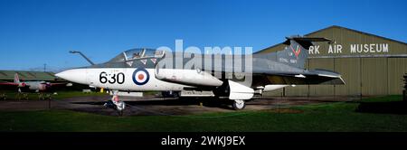 The Blackburn Buccaneer is a British carrier-capable attack aircraft designed in the 1950s for the Royal Navy. Stock Photo