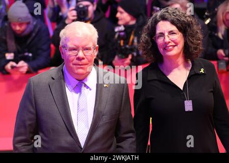 Berlin, Germany, 20th February 2024, US Embassy Deputy Chief of Mission Clark Price and Irene Price arriving to the Honorary Golden Bear for Director Martin Scorsese Award red carpet, at the 74th Berlinale International Film Festival. Photo Credit: Doreen Kennedy / Alamy Live News. Stock Photo