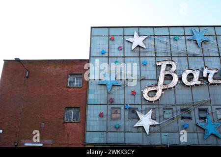 glasgow Scotland: 12th Feb 2024: Glasgow Barrowland Ballroom famous exterior during daytime Barras Stock Photo