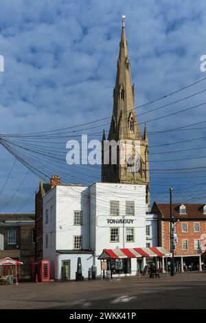 Newark, a market town, in Nottinghamshire, England. Stock Photo