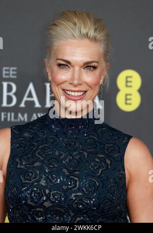 Hannah Waddingham attends the Bafta Film Awards 2024, at the Royal ...