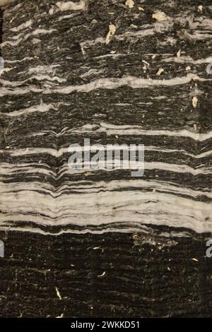Black and White Matress Filling Material Texture Close-Up Stock Photo