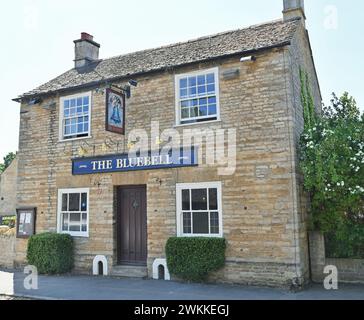 The Bluebell Inn at Helpston (Cambridgeshire, England) Stock Photo