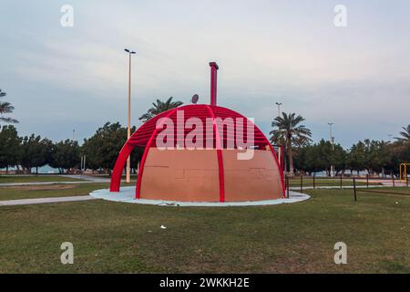 Wonderful morning view in Marjan island in Dammam Corniche -Saudi Arabia. Stock Photo