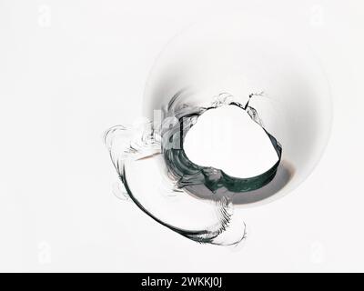 Cracked glass on a white background texture Stock Photo