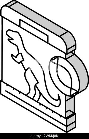 extinct species resurrected future technology line icon vector. extinct ...