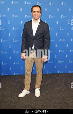 Philipp Lahm beim Photocall zum Dokumentarfilm -Elf Mal Morgen: Berlinale Meets Fußball- im Rahmen der 74. Berlinale International Film Festival am 21.02.2024 in Berlin Berlinale 2024- Philipp Lahm Elf Mal Morgen Photo Call *** Philipp Lahm at the photocall for the documentary Elf Mal Morgen Berlinale Meets Football as part of the 74 Berlinale International Film Festival on 21 02 2024 in Berlin Berlinale 2024 Philipp Lahm Elf Mal Morgen Photo Call Stock Photo