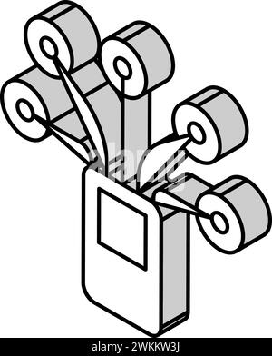 biomedical sensor line icon vector illustration Stock Vector Image ...