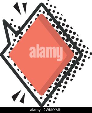 Isolated empty colored comic speech bubble Vector Stock Vector Image ...