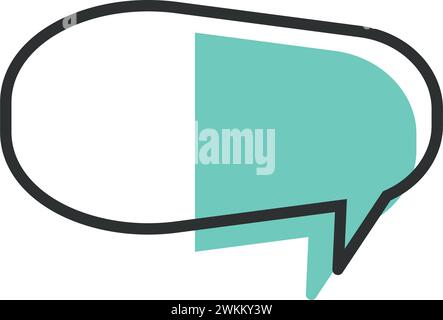 Isolated empty colored comic speech bubble Vector Stock Vector Image ...