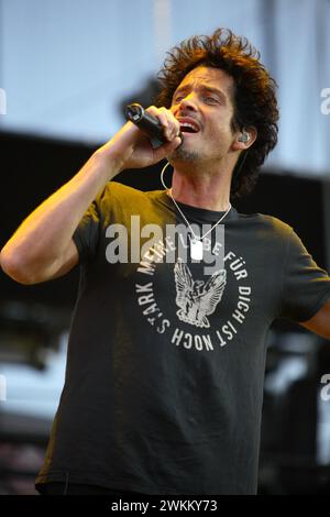 CHRIS CORNELL performing live at The KROQ L.A. Invasion at the Home Depot Center in Carson, CA USA on September 15, 2007.  Photo © Kevin Estrada / Media Punch Stock Photo