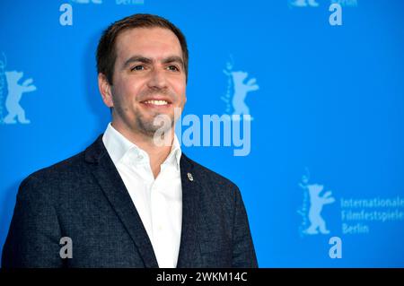 Philipp Lahm beim Photocall zum Kompilationsfim Elf mal morgen: Berlinale Meets Fußball / Eleven Tomorrows: Berlinale Meets Football auf der Berlinale 2024 / 74. Internationale Filmfestspiele Berlin im Hotel Grand Hyatt. Berlin, 21.02.2024 *** Philipp Lahm at the photocall for the compilation film Elf mal morgen Berlinale Meets Football Eleven Tomorrows Berlinale Meets Football at the Berlinale 2024 74 Berlin International Film Festival at the Hotel Grand Hyatt Berlin, 21 02 2024 Foto:xN.xKubelkax/xFuturexImagex elf 4237 Stock Photo