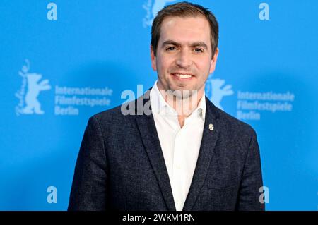 Philipp Lahm beim Photocall zum Kompilationsfim Elf mal morgen: Berlinale Meets Fußball / Eleven Tomorrows: Berlinale Meets Football auf der Berlinale 2024 / 74. Internationale Filmfestspiele Berlin im Hotel Grand Hyatt. Berlin, 21.02.2024 *** Philipp Lahm at the photocall for the compilation film Elf mal morgen Berlinale Meets Football Eleven Tomorrows Berlinale Meets Football at the Berlinale 2024 74 Berlin International Film Festival at the Hotel Grand Hyatt Berlin, 21 02 2024 Foto:xF.xKernx/xFuturexImagex elf 4238 Stock Photo