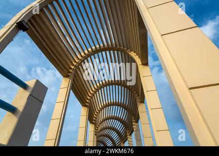 Wonderful morning view in Marjan island in Dammam Corniche -Saudi Arabia. Stock Photo