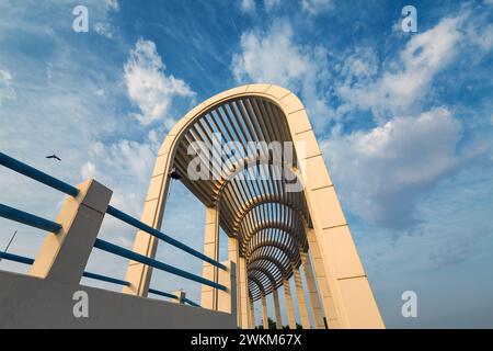 Wonderful morning view in Marjan island in Dammam Corniche -Saudi Arabia. Stock Photo